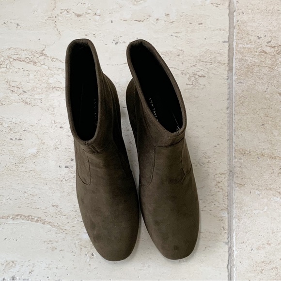 Ann Taylor Larissa Faux Suede Stretch Booties - Picture 5 of 11
